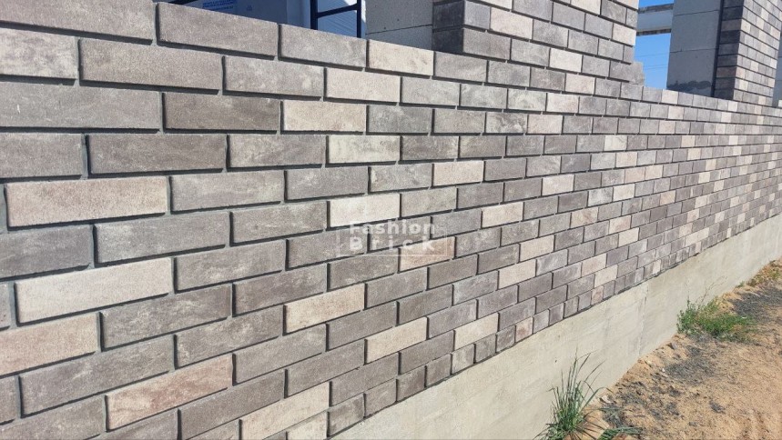 Гиперпресованный кирпич завода Fashion Brick кирпичные блоки для заборов и столбов от завода