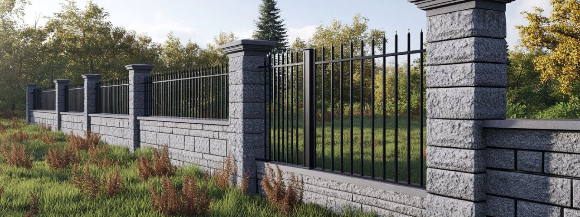 Блоки для забора бетонные купить от завода в городе Керчь