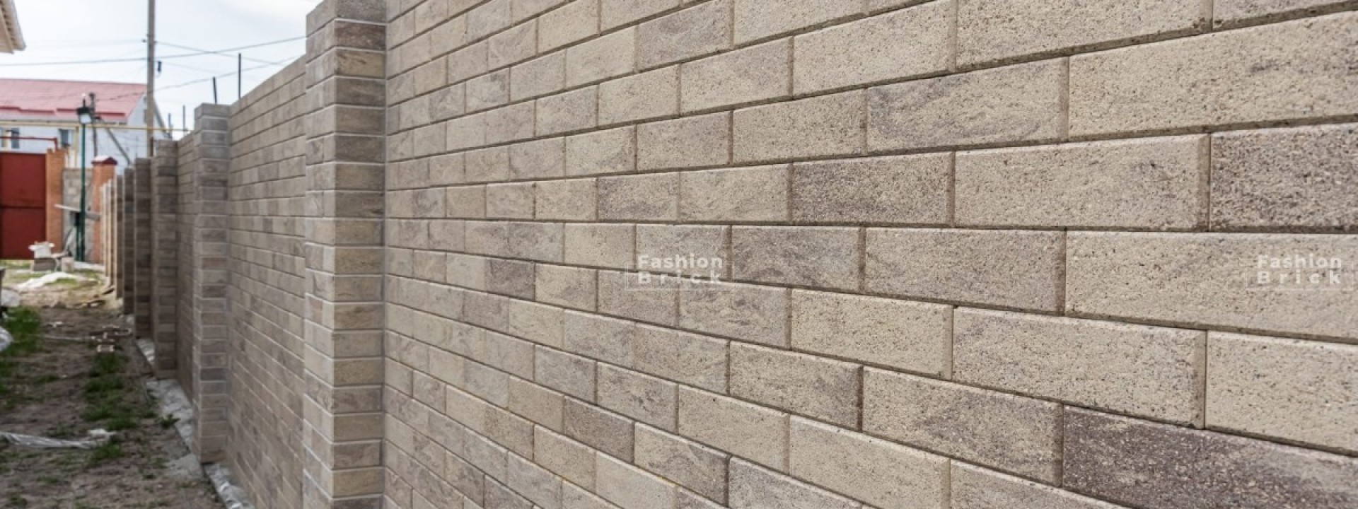 Облицовочный кирпич для столбов и забора в Краснодаре